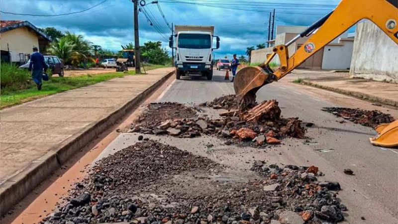 Prefeitura intensifica operação tapa-buracos nos bairros