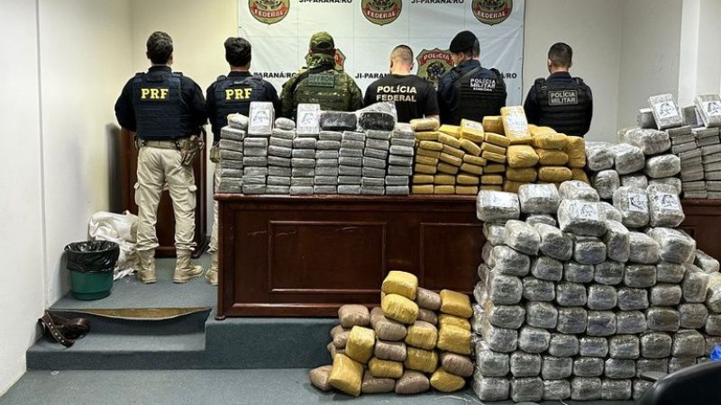 PRF em Rondônia e PMRO resulta na apreensão de mais de 450 kg de entorpecentes