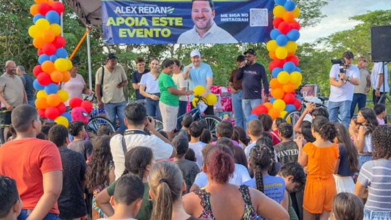 Deputado Alex Redano promove dia de alegria para mais de duas mil Crianças em Ariquemes