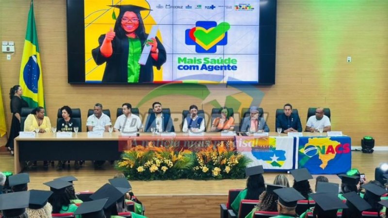 Formatura do programa “Mais Saúde com Agente” marca avanço histórico para ACS e ACE em Porto Velho